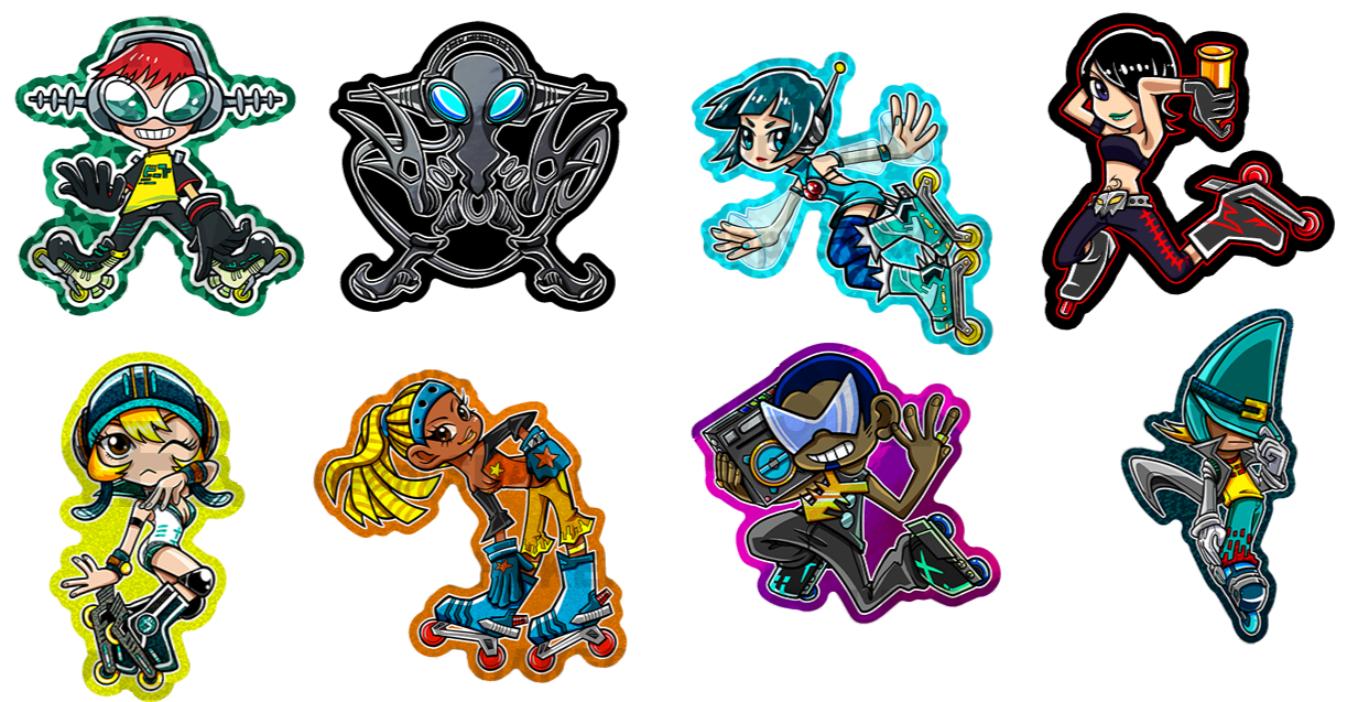 Holographic Stickers (Jet Set Radio Future)